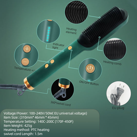 Brosse Lissante et Bouclante 2-en-1