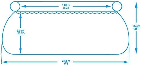 Piscine autoportante (1.8mx51cm) En pvc et nylon