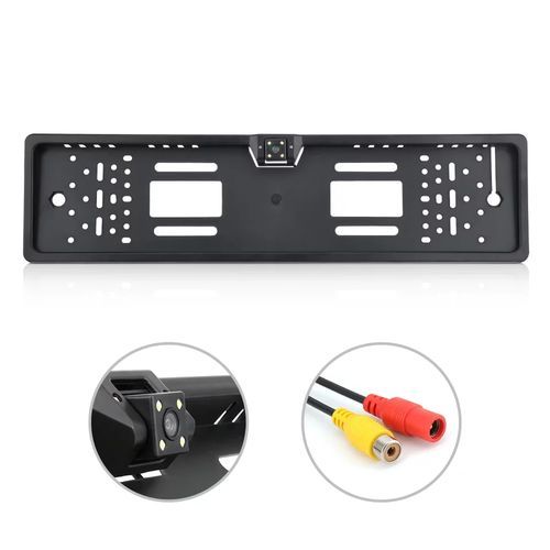 cadre Plaque d'immatriculation de voiture avec caméra de recul