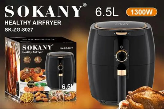 Friteuse à air Automatique Sokany Sk-Zg-8027 - 6.5 L - 1300 W - plastique