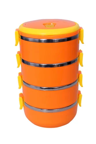 Boîte à lunch unie Stack 3 paniers