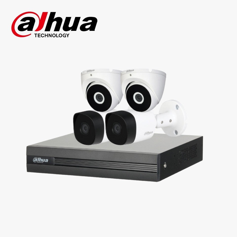 Kit 4 Caméras de surveillance 2Mp Dahua orignal +disque dur