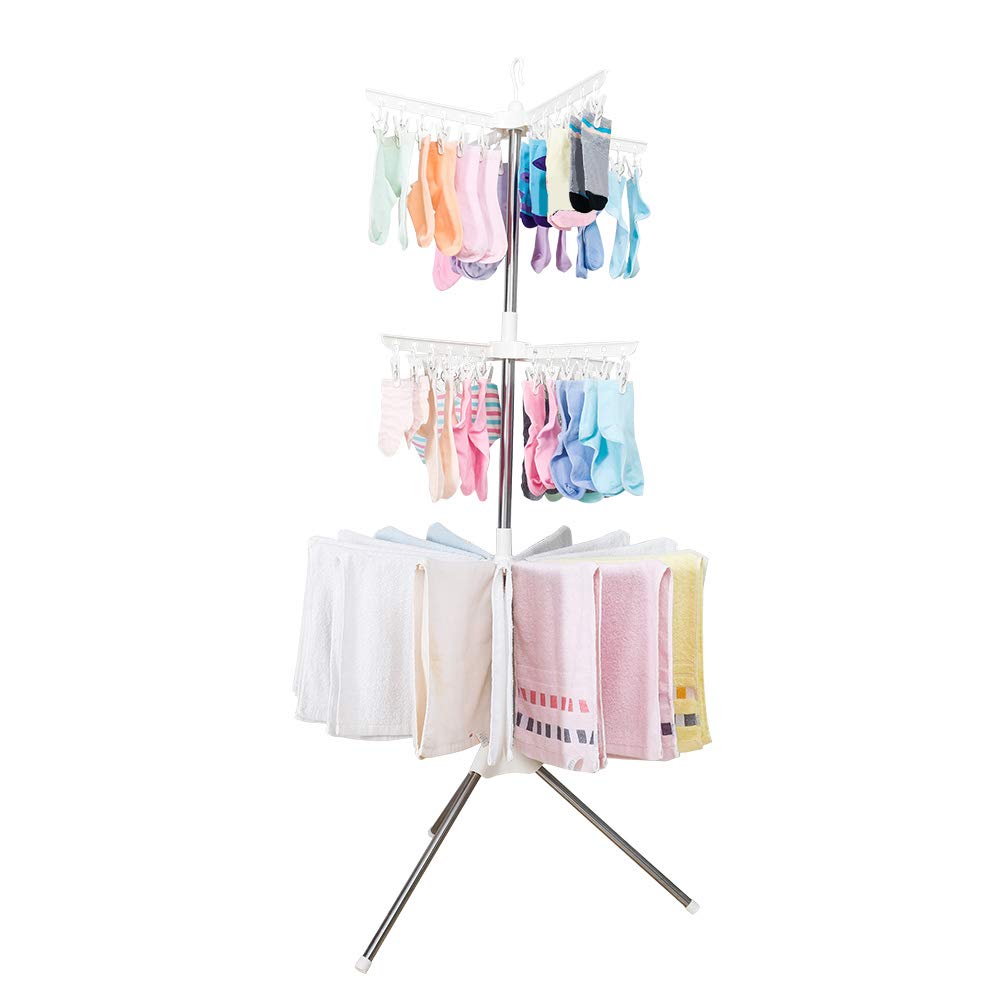 Séchoir à linge pliable Hershii à 3 niveaux