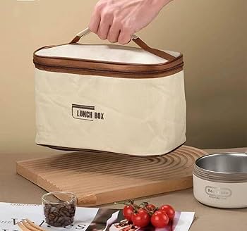 4 Boîtes à lunch avec sac isotherme ronds