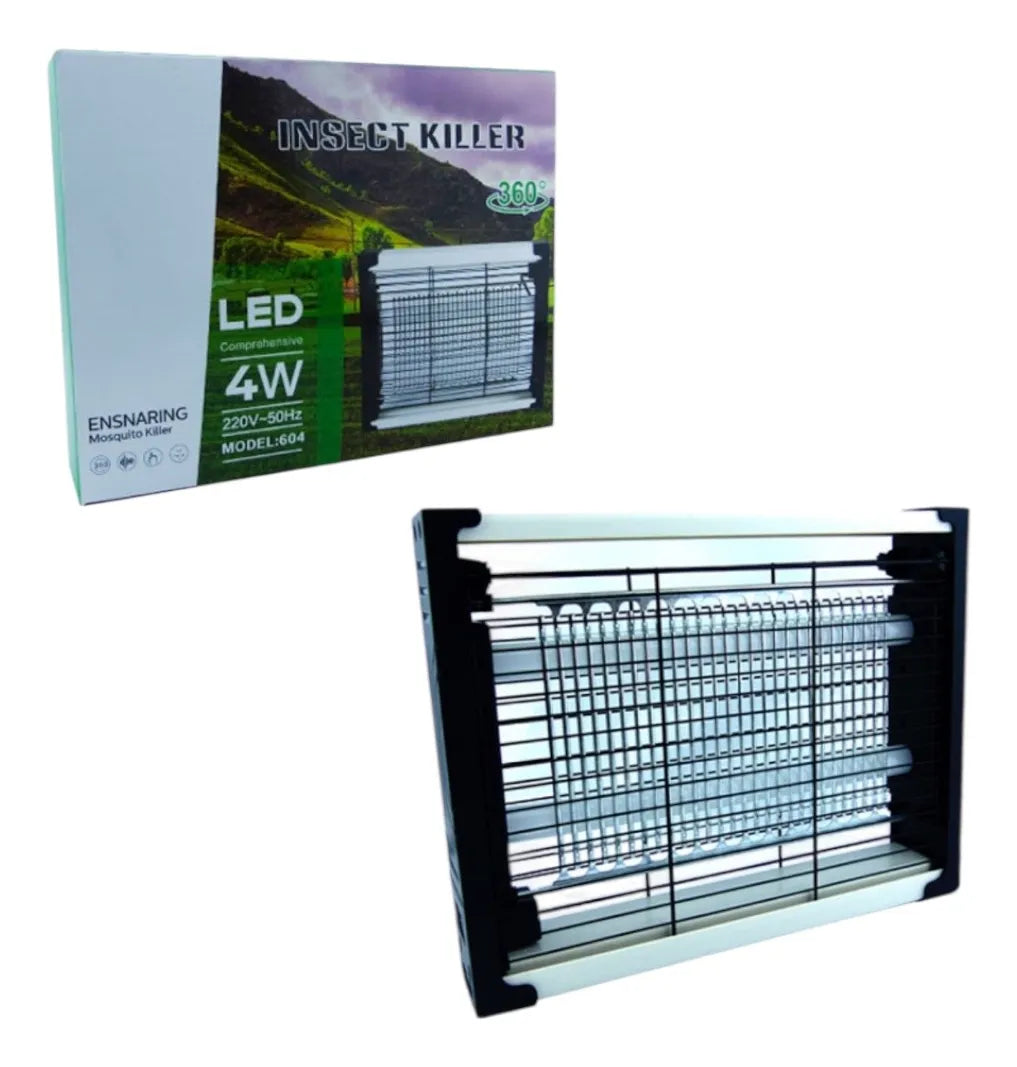 Tue-mouches à double tube, lampe ultraviolette 4 watts