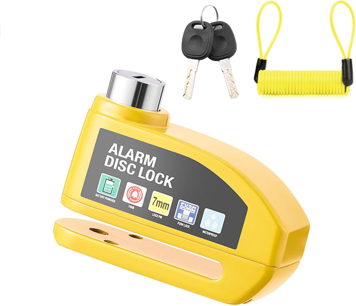 Bloc-disque d'alarme pour moto