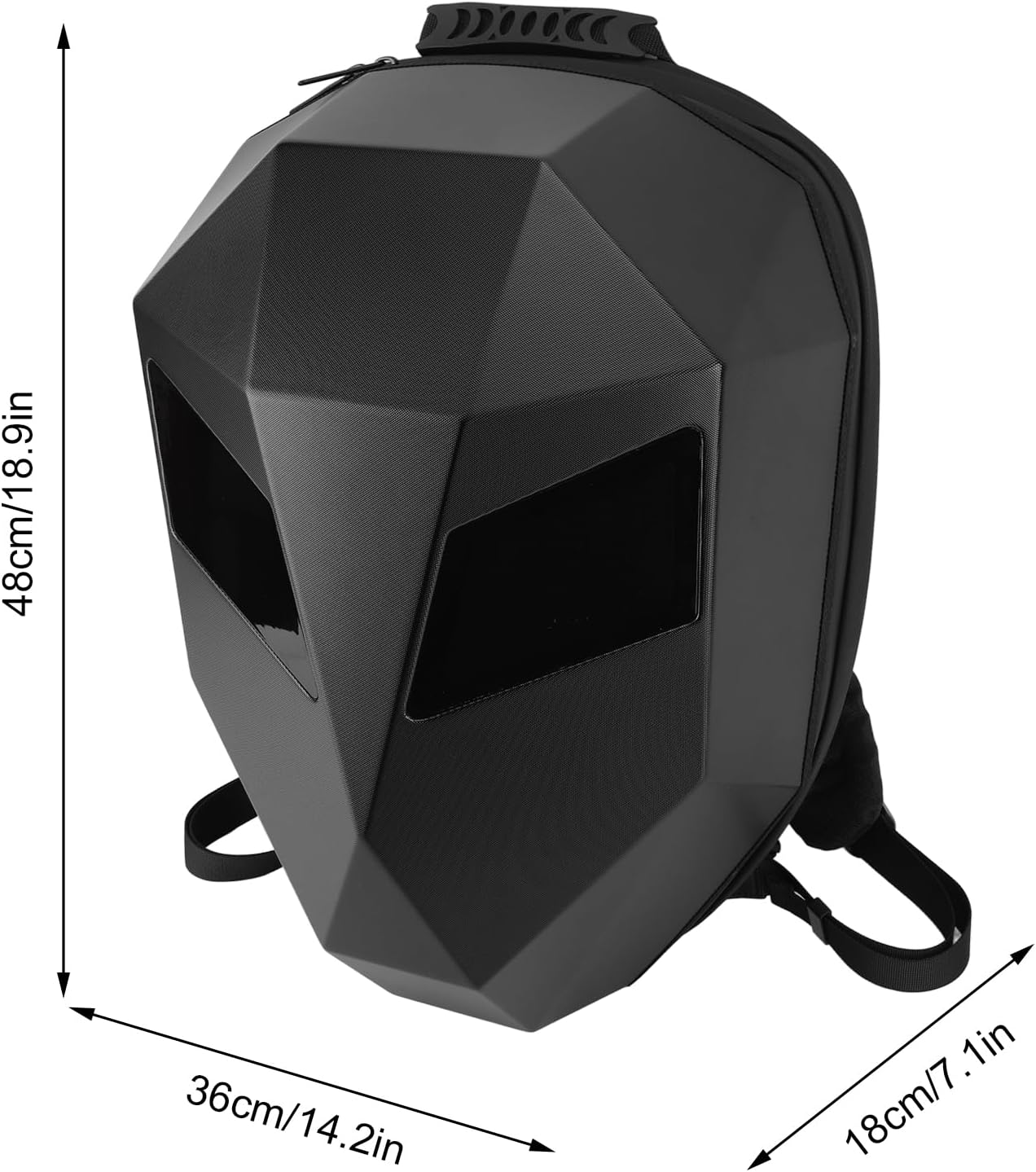 Sac à Dos Moto LED 18 Pouces Noir