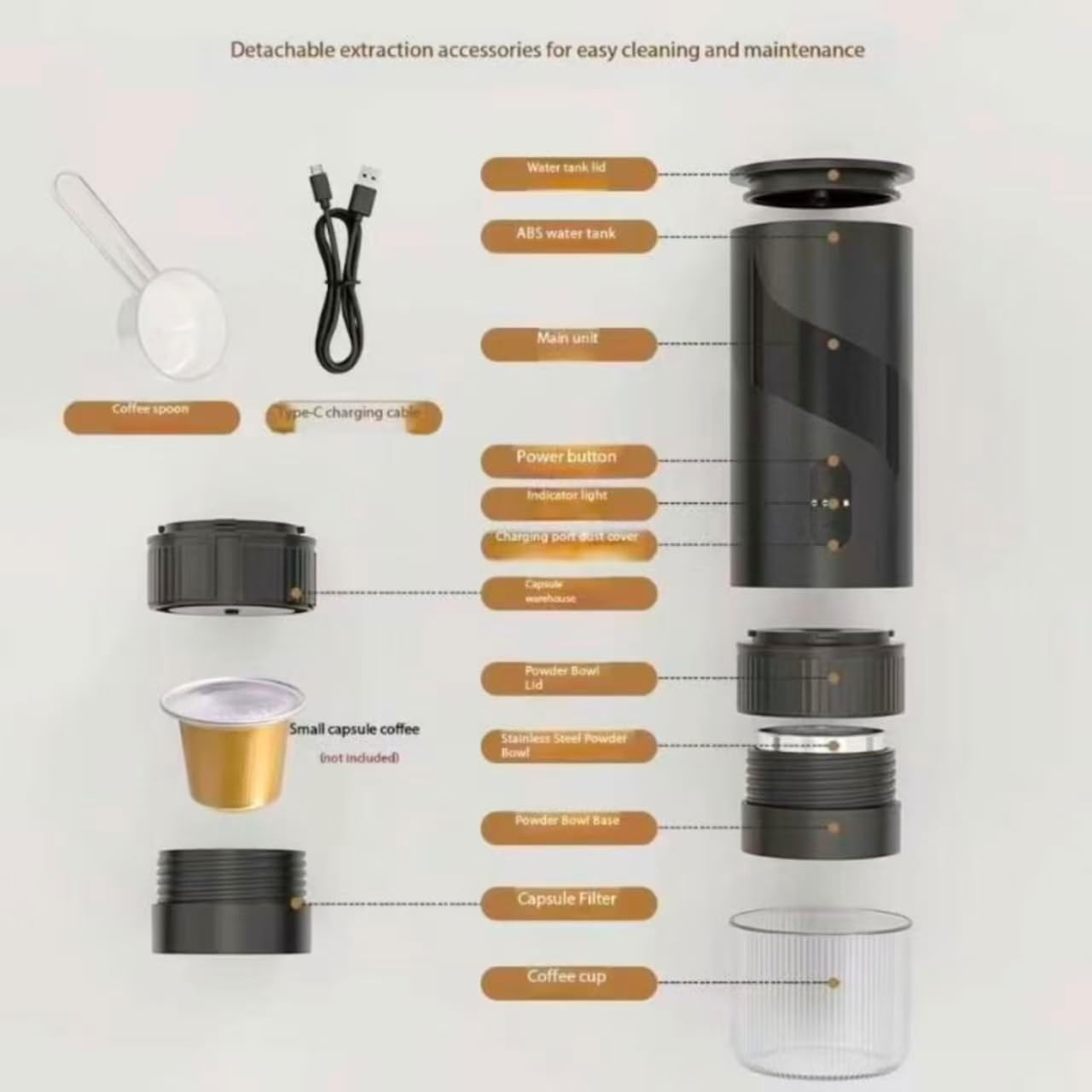 Portable Espresso coffee machine