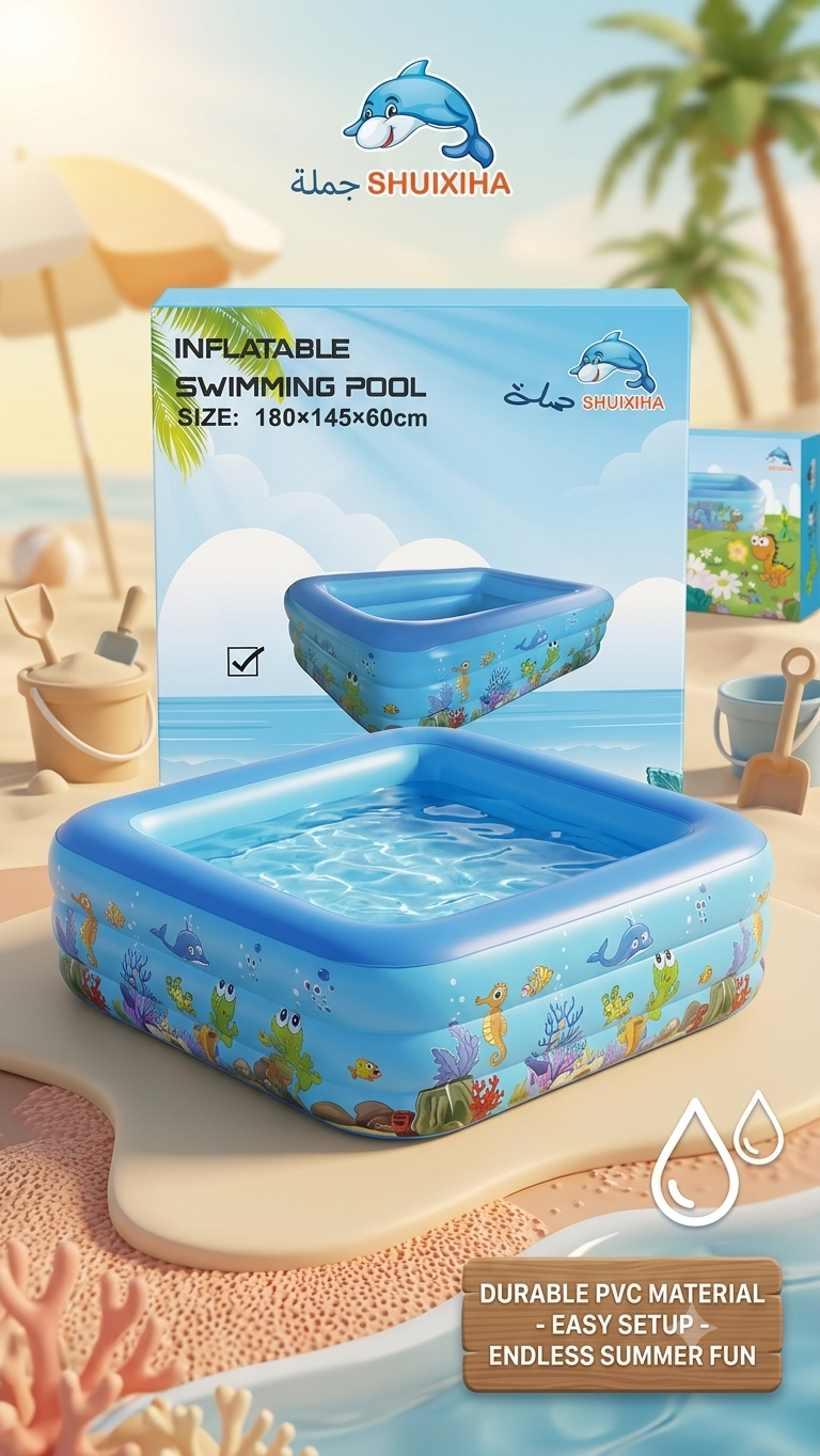 Piscine gonflable rectangulaire