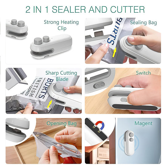 Mini-scelleuse thermique portable 2-en-1