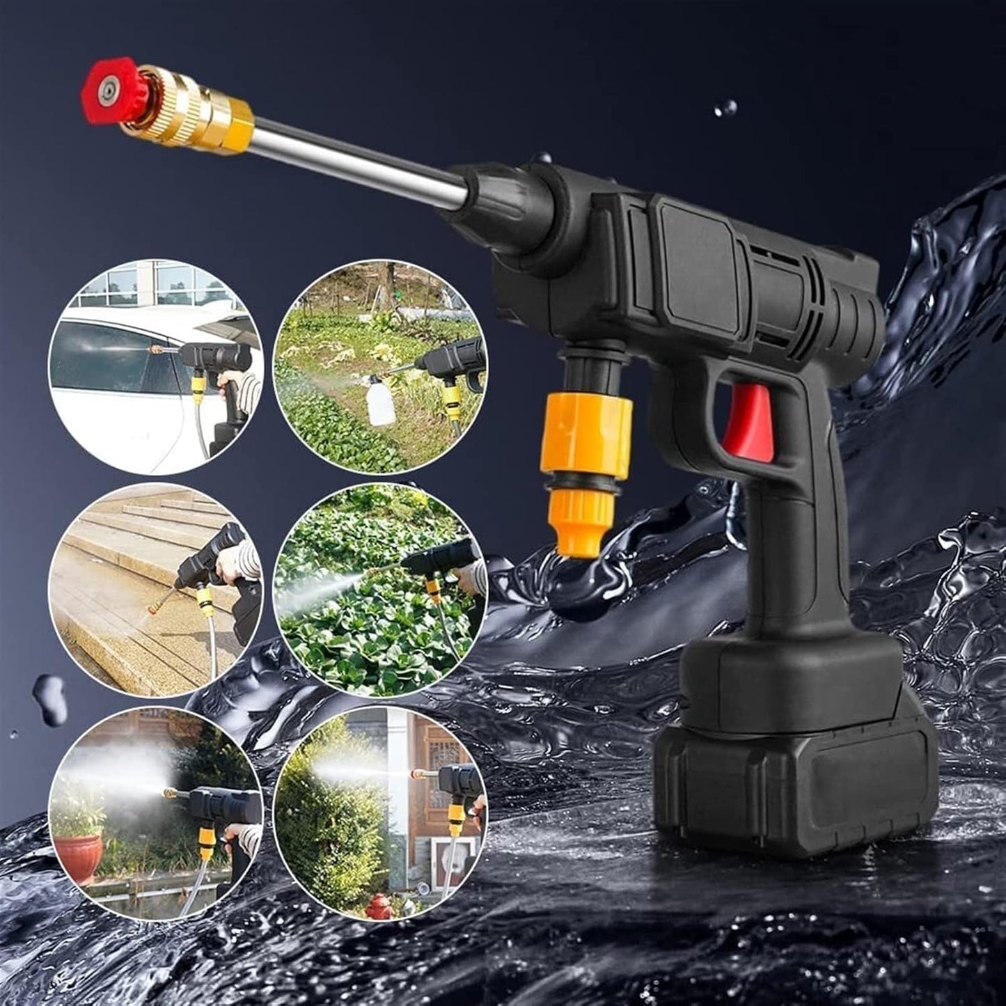 Pistolet de nettoyage haute pression sans fil