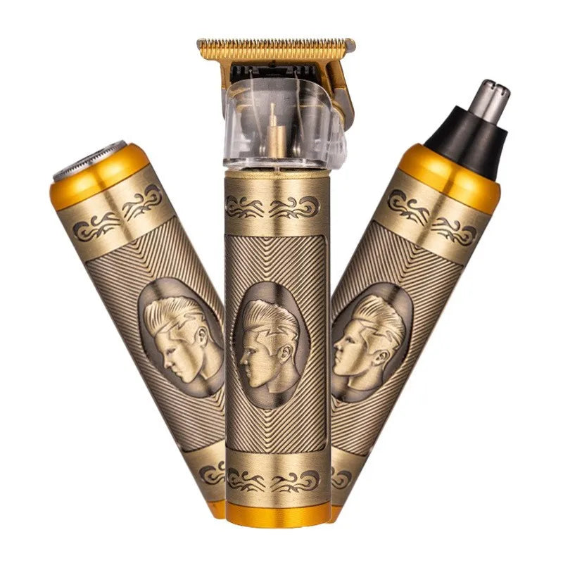 Function Three-in-one Pro Trimmer Electric Hair Clipper USB Charging