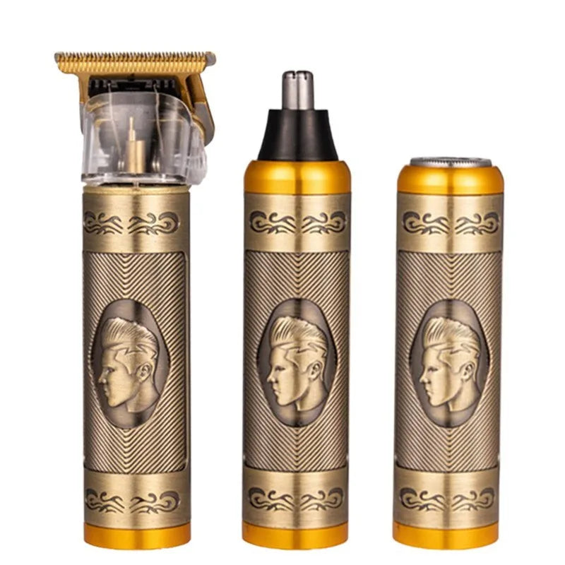 Function Three-in-one Pro Trimmer Electric Hair Clipper USB Charging