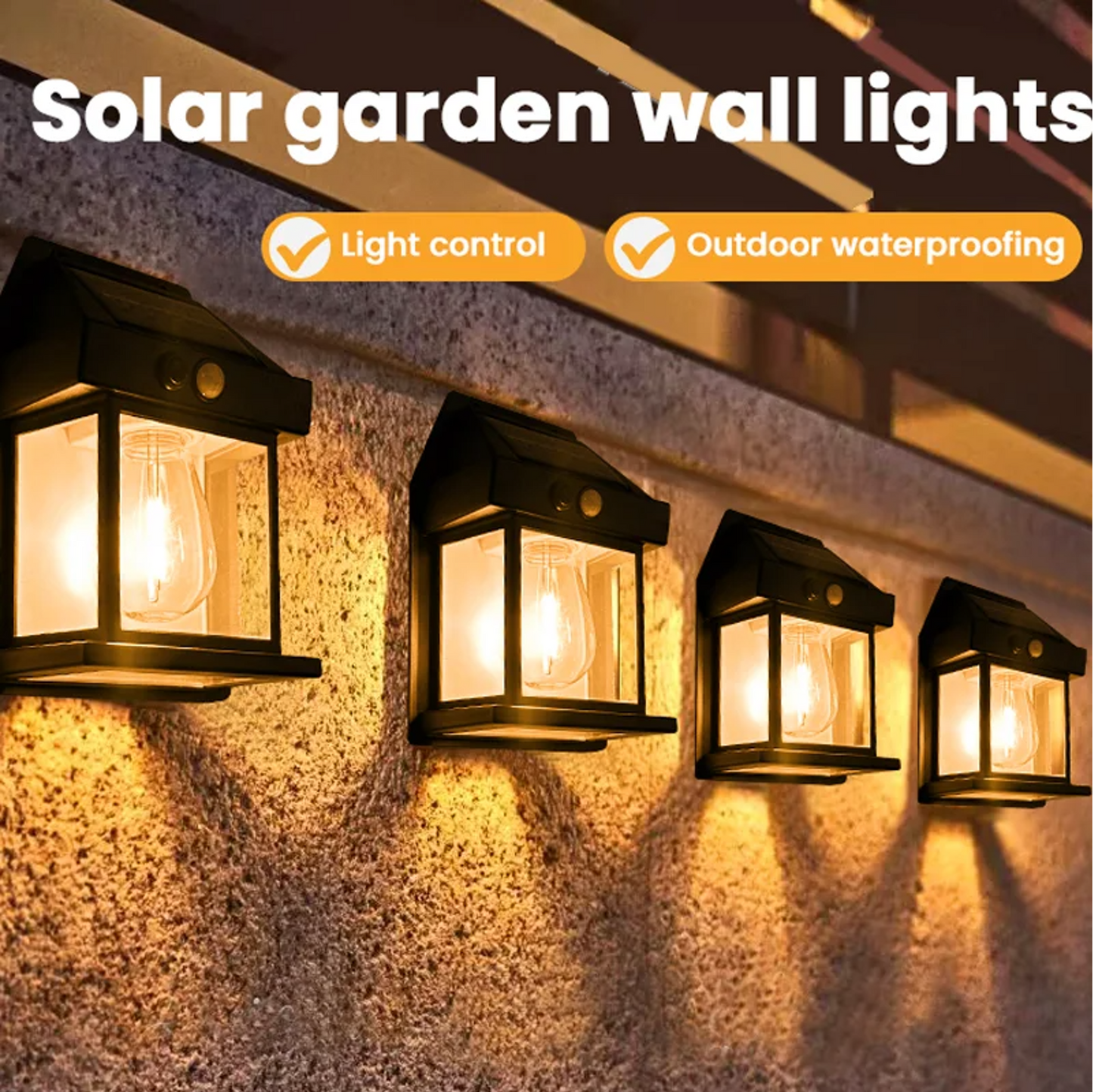 Applique Murale Solaire à Ampoule Tungstène