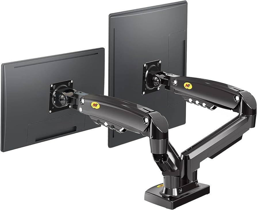 Dual Monitor Desk Mount for 17" - 27" LCD/LED Screens - North bayou F 160