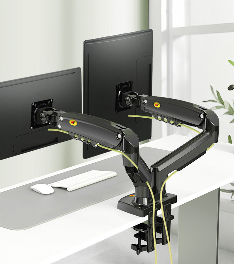 Dual Monitor Desk Mount for 17" - 27" LCD/LED Screens - North bayou F 160