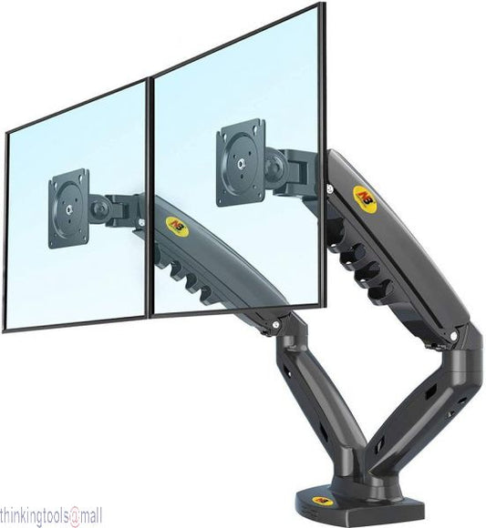 Dual Monitor Desk Mount for 17" - 27" LCD/LED Screens - North bayou F 160