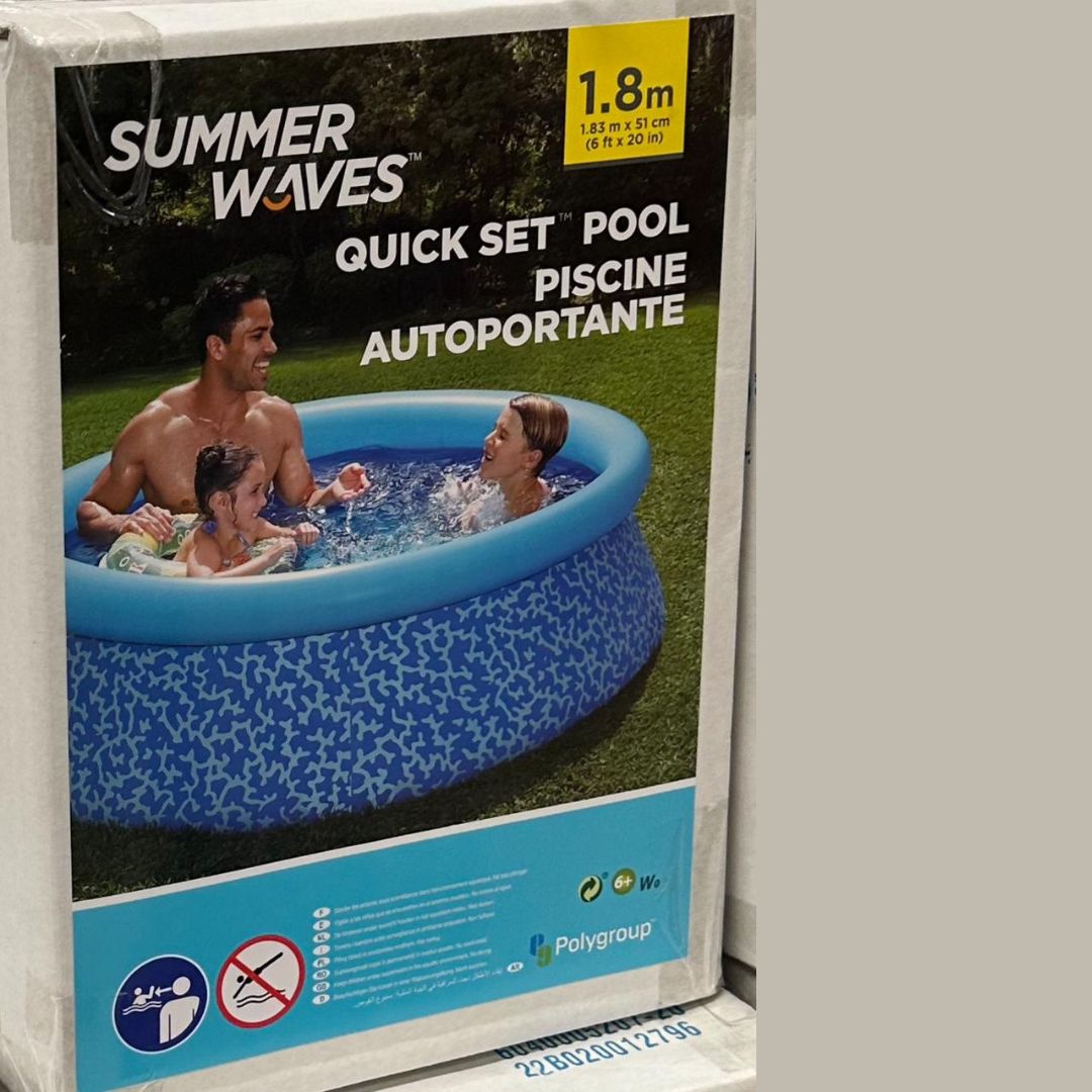 Piscine autoportante (1.8mx51cm) En pvc et nylon