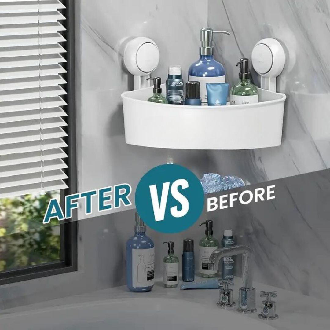 Panier Angle à ventouse - Etagère Douche facile à installer