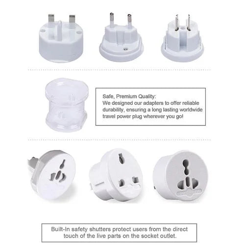 Adaptateur de voyage universel EU USA UK AUS