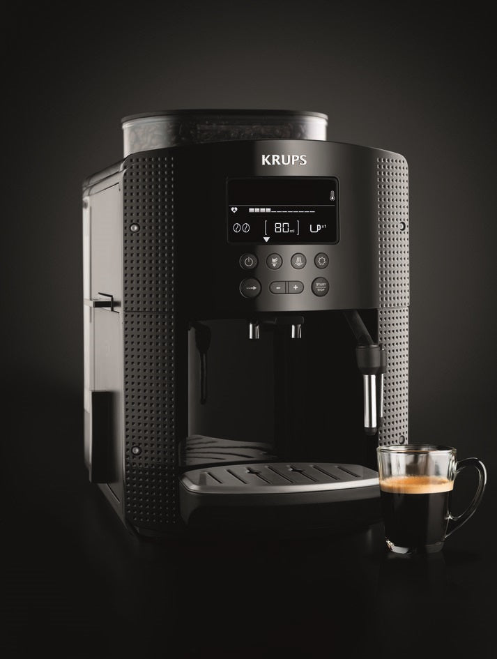 Machine à Café Essential avec Broyeur à Grain + Ecran
