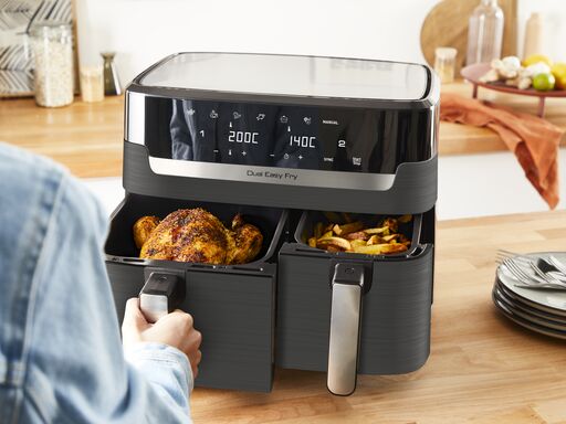 Friteuse sans huile Dual Easy Fry & Grill