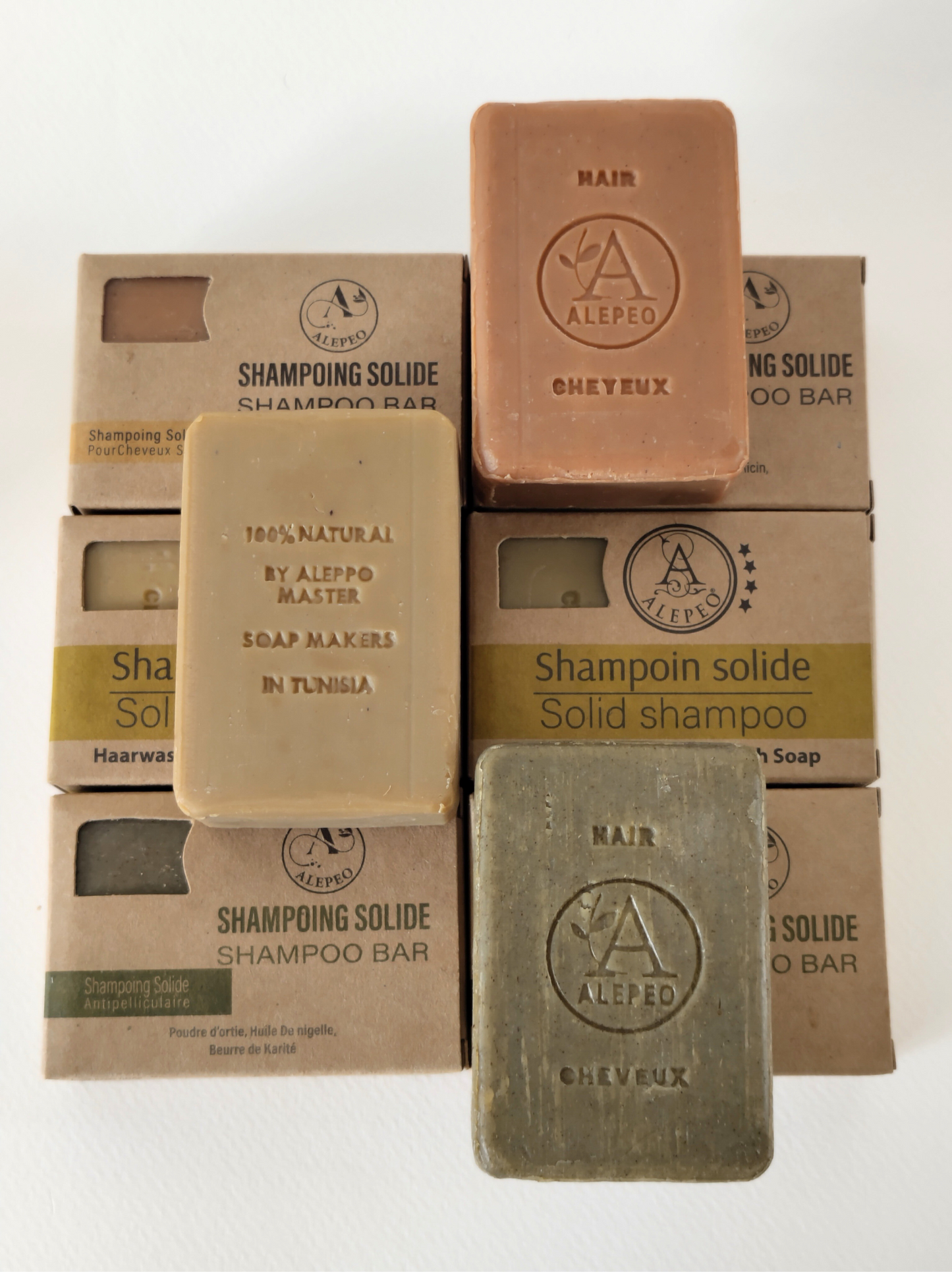 Pack de 6 Shampoings Solides d'Alep