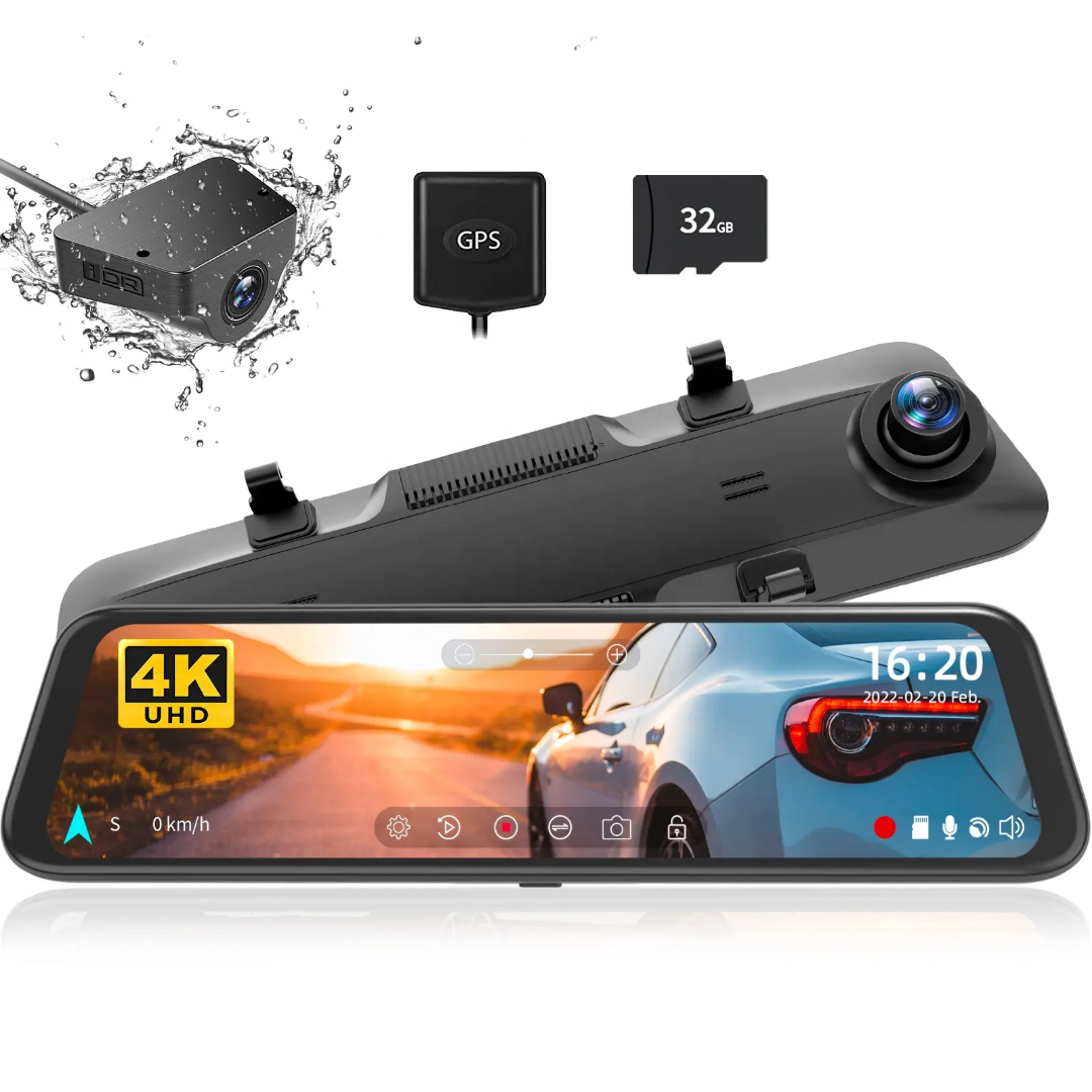 Caméra de Bord 10'' Full HD 1080p avec Vision à 170°
