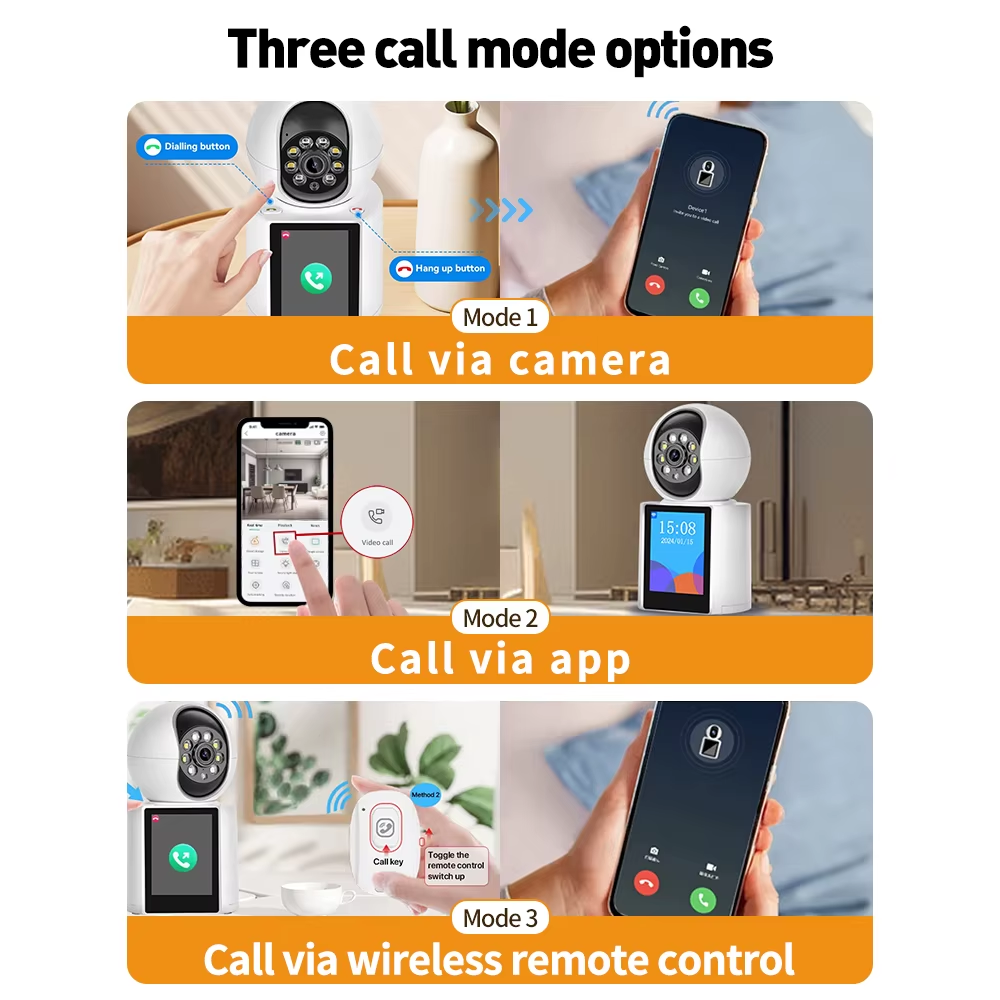Caméra d'Interphone Vidéo 5MP WiFi – Écran 2,8"