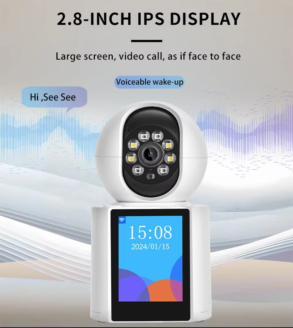 Caméra d'Interphone Vidéo 5MP WiFi – Écran 2,8"