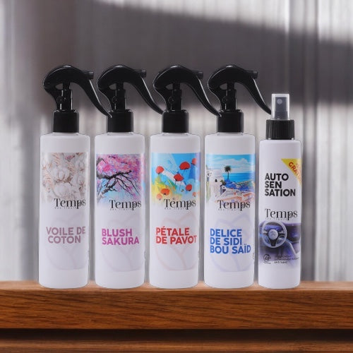 Parfums d'ambiance & de linge Pack 5 Senteurs