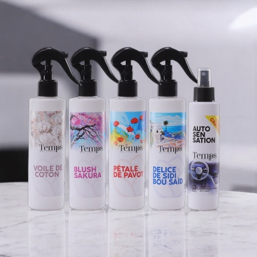 Parfums d'ambiance & de linge Pack 5 Senteurs