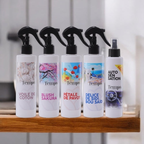 Parfums d'ambiance & de linge Pack 5 Senteurs