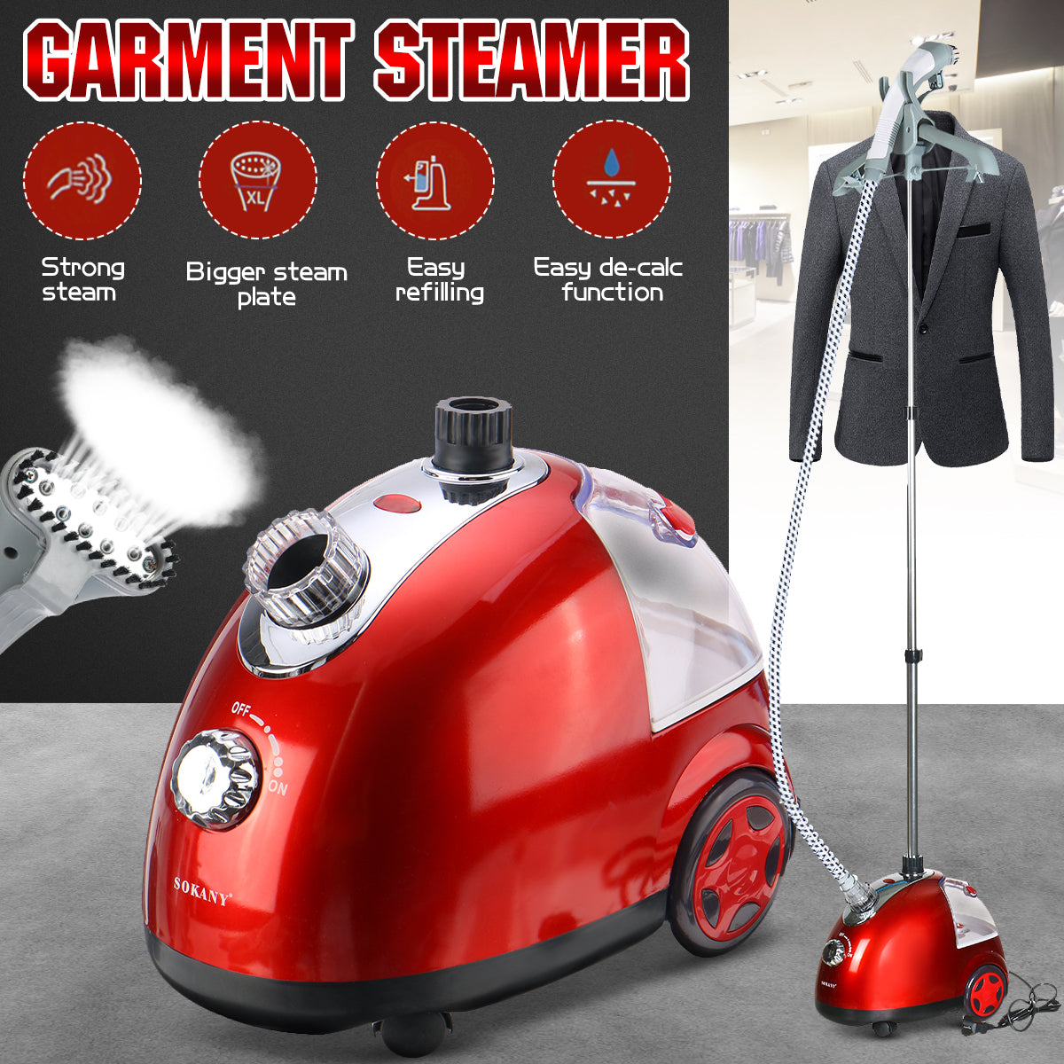 Défroisseur sokany  à Vapeur XXL 1.6L