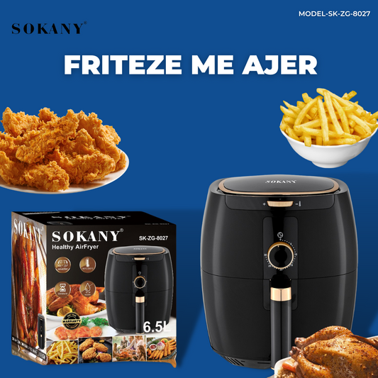 Friteuse à air Automatique Sokany Sk-Zg-8027 - 6.5 L - 1300 W - plastique