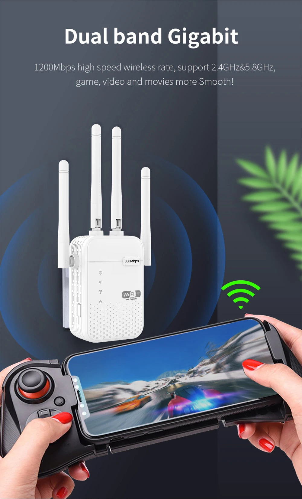 Répéteur wifi 5G - Double Bande