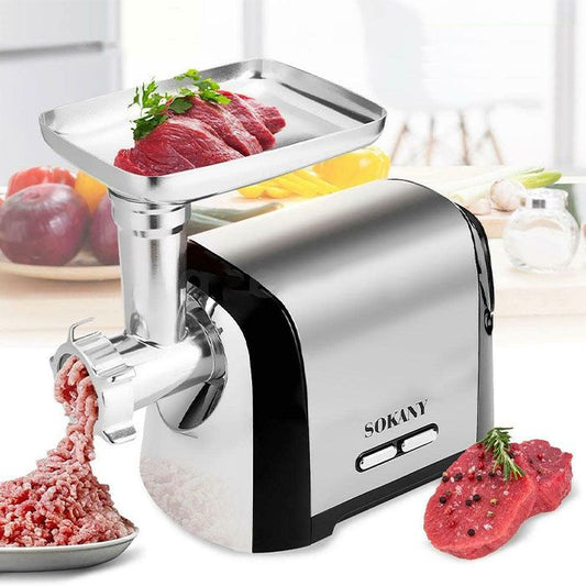 Hachoir à Viande Électrique Sokany Sk-088 - 6.5 L- 3200 W - Inox