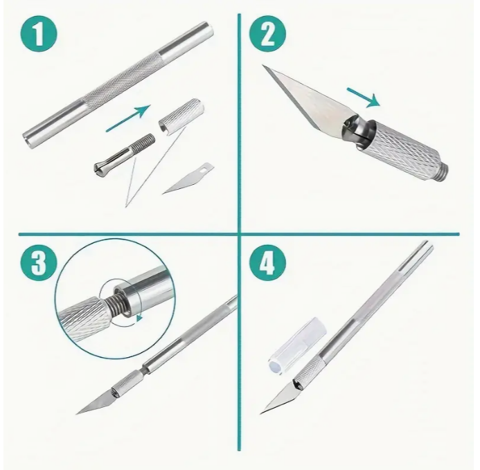 13 Couteaux de sculpture en Alliage d'aluminium