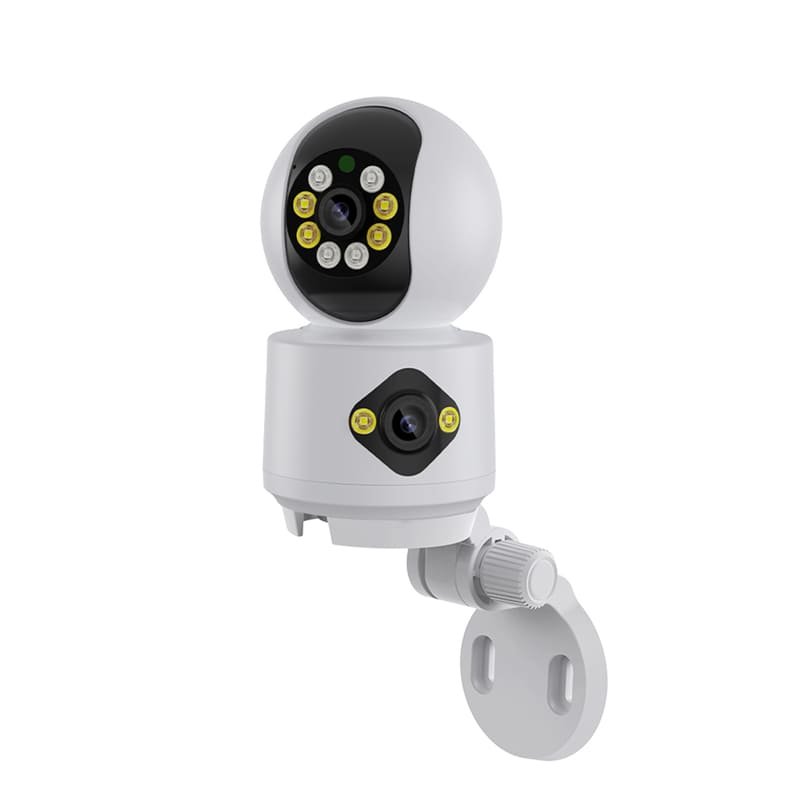 Caméra IP WiFi à double objectif icsee