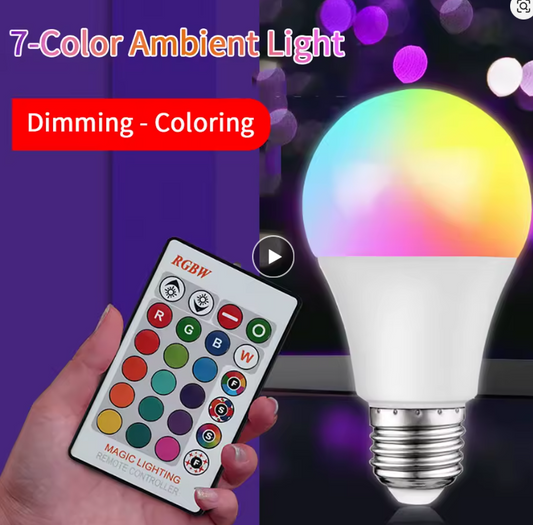 Ampoule LED Intelligente RGB Multicolore avec Télécommande