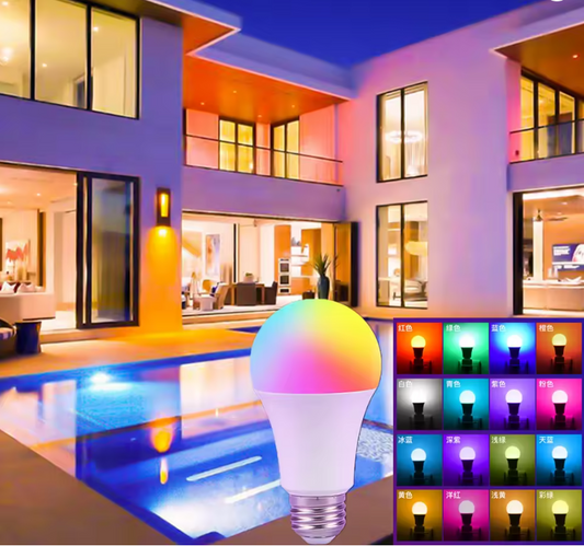 Ampoule LED Intelligente RGB Multicolore avec Télécommande