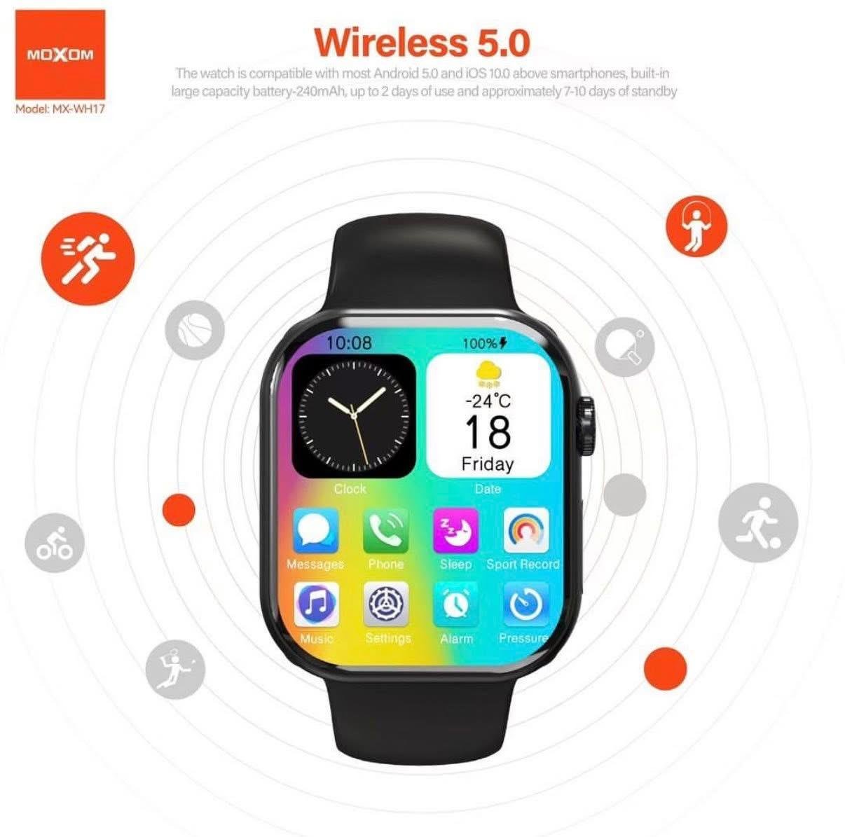Montre connectée étanche (IP67) MOXOM MX-WH17