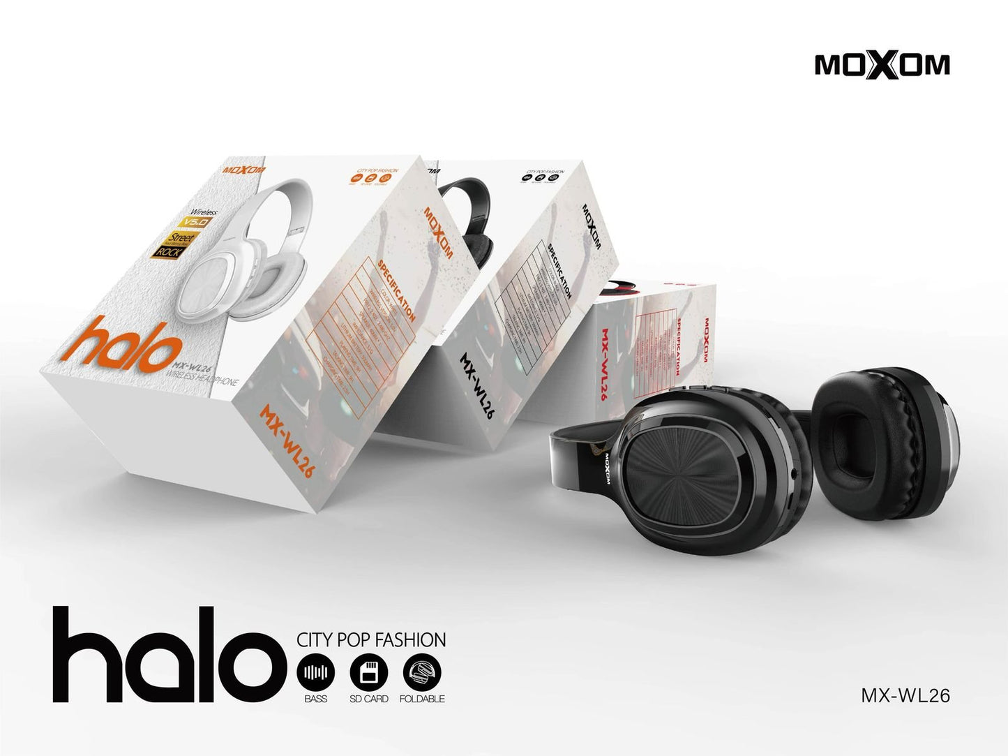 Casque sans fil MOXOM MX-WL26