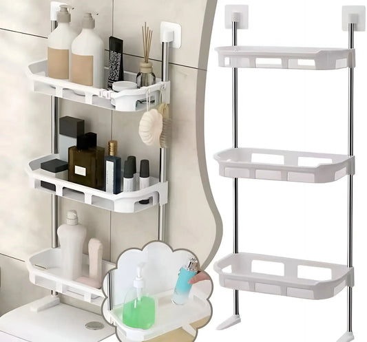 Etagère de Rangement Mural Multifonction à 3 Niveaux