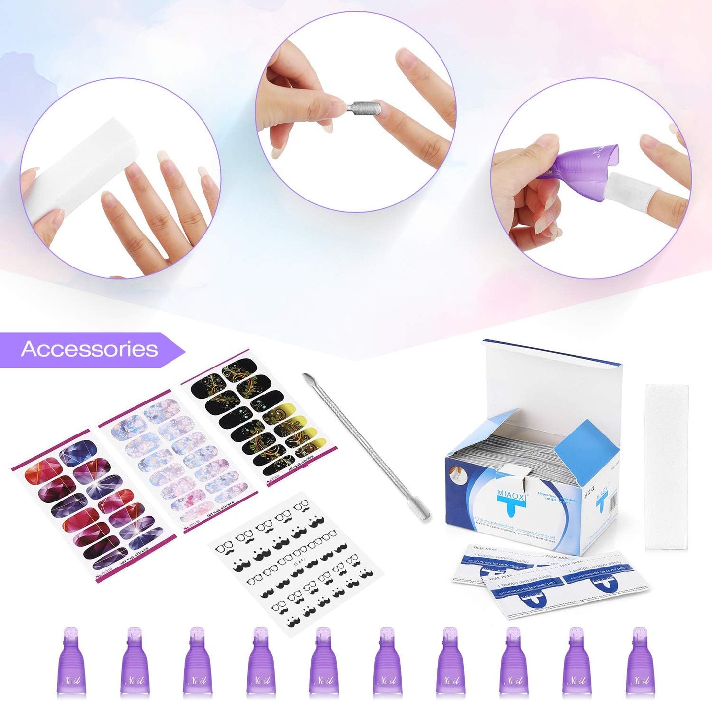 Kit lampe à ongles LED 54W