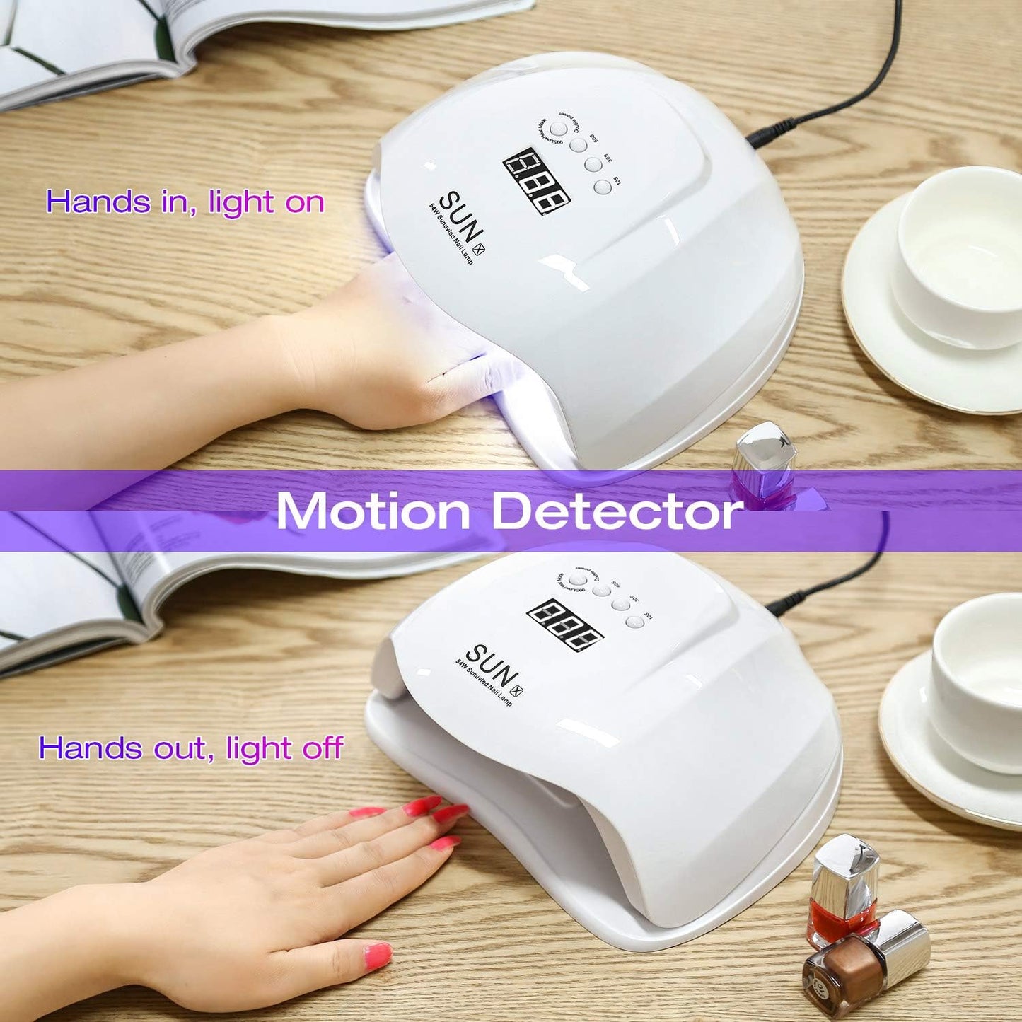 Kit lampe à ongles LED 54W