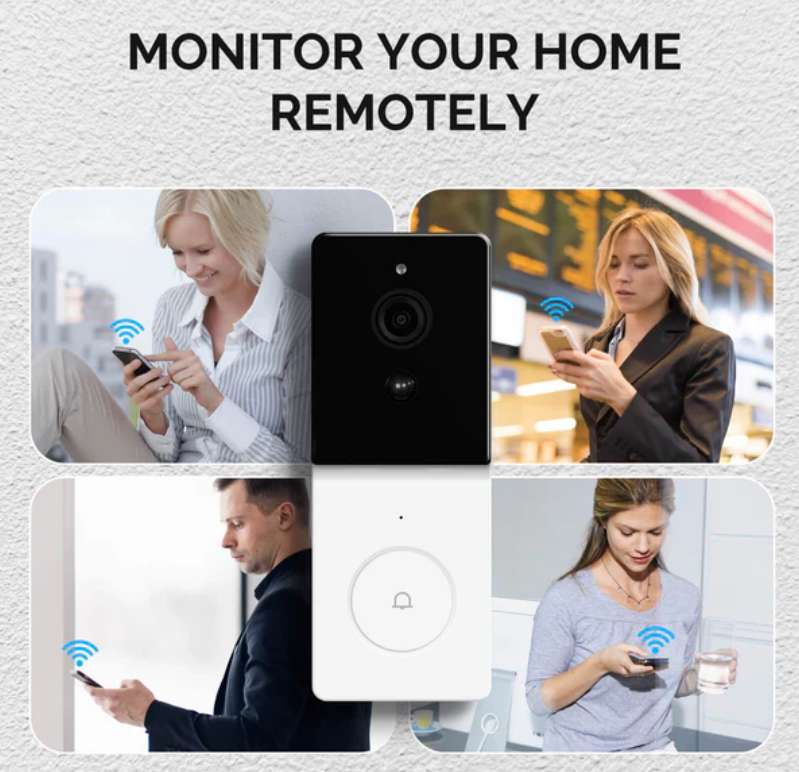 Sonnette vidéo connectée MOES Tuya, interphone