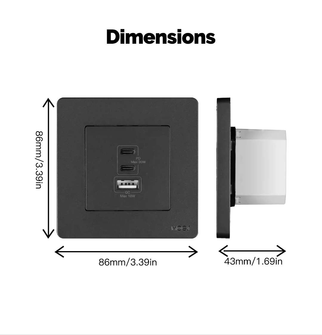 Chargeur mural Star Ring 30 W