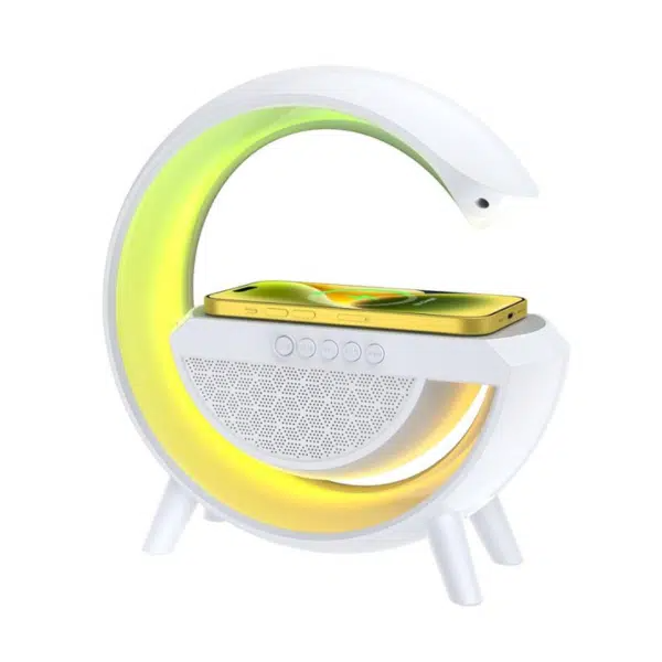 Lampe Led 3 En 1 Avec Haut-Parleur Bluetooth + Chargeur Sans Fil BT-2301