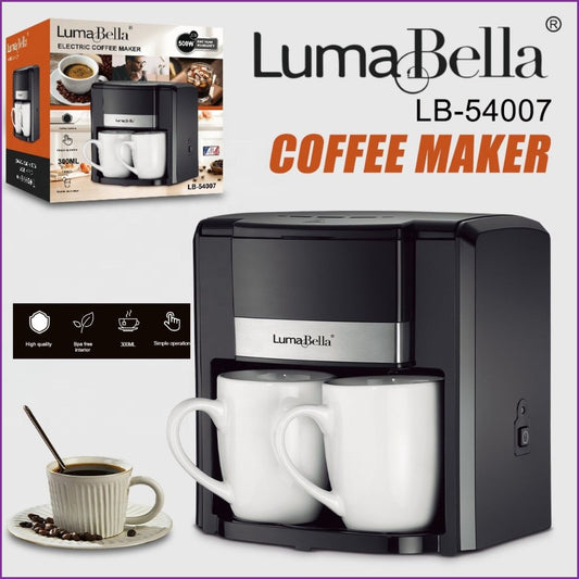 Cafetière électrique avec 2 tasses